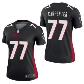 Women's Atlanta Falcons James Carpenter Black Legend Jersey