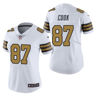 Women's New Orleans Saints Jared Cook White Color Rush Limited Jersey