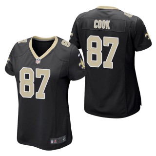 Women's New Orleans Saints Jared Cook Black Game Jersey
