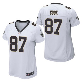 Women's New Orleans Saints Jared Cook White Game Jersey
