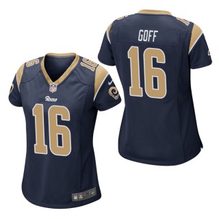 Women's Los Angeles Rams Jared Goff Navy Game Jersey