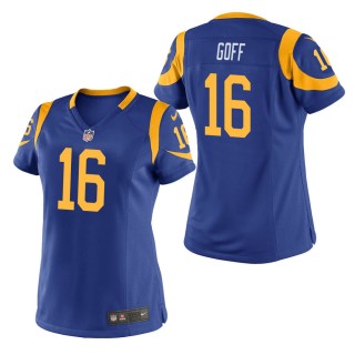 Women's Los Angeles Rams Jared Goff Royal Game Jersey