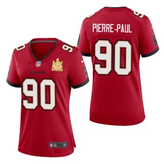 Women's Tampa Bay Buccaneers Jason Pierre-Paul Red Super Bowl LV Champions Jersey