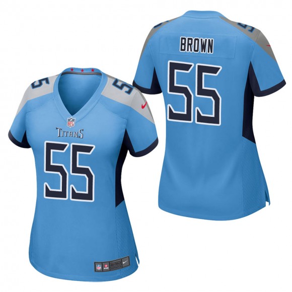 Women's Tennessee Titans Jayon Brown Light Blue Game Jersey