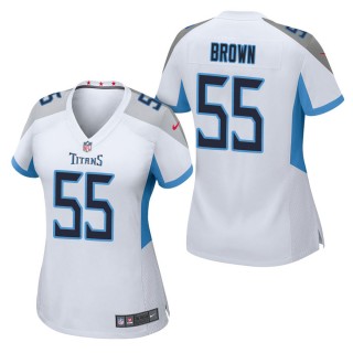 Women's Tennessee Titans Jayon Brown White Game Jersey