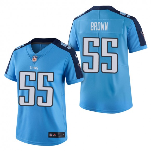 Women's Tennessee Titans Jayon Brown Light Blue Vapor Untouchable Limited Jersey