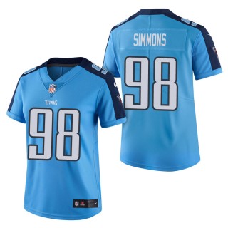 Women's Tennessee Titans Jeffery Simmons Light Blue Vapor Untouchable Limited Jersey