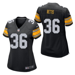 Women's Pittsburgh Steelers Jerome Bettis Black Game Jersey