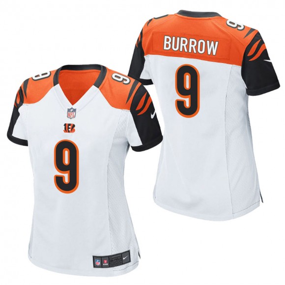 Women's Cincinnati Bengals Joe Burrow White Game Jersey