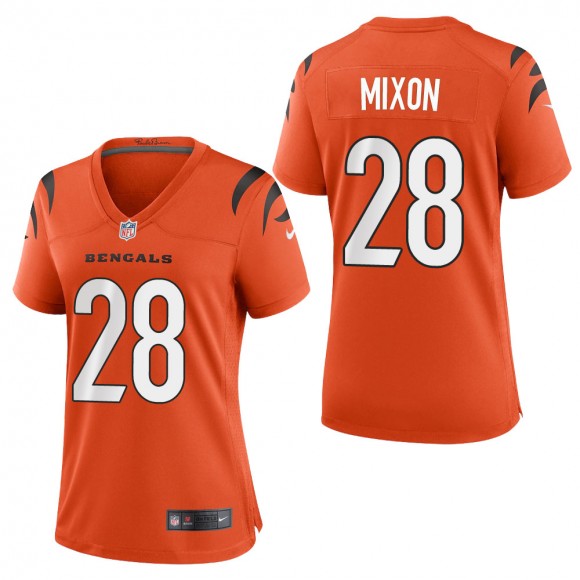 Women's Cincinnati Bengals Joe Mixon Orange 2021 Game Jersey