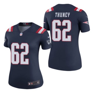 Women's New England Patriots Joe Thuney Navy Color Rush Legend Jersey