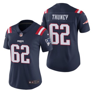 Women's New England Patriots Joe Thuney Navy Color Rush Limited Jersey