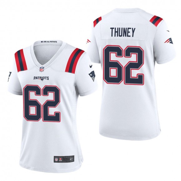 Women's New England Patriots Joe Thuney White Game Jersey