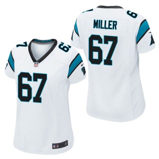 Women's Carolina Panthers John Miller White Game Jersey