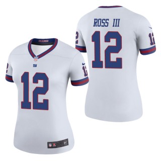 Women's New York Giants John Ross III White Color Rush Legend Jersey