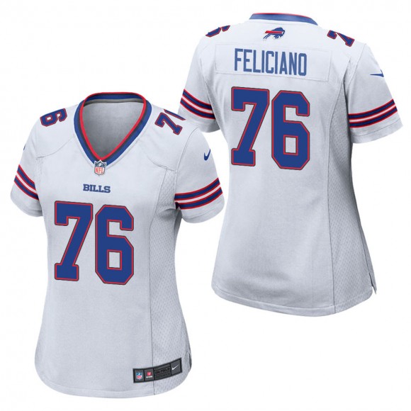 Women's Buffalo Bills Jon Feliciano White Game Jersey