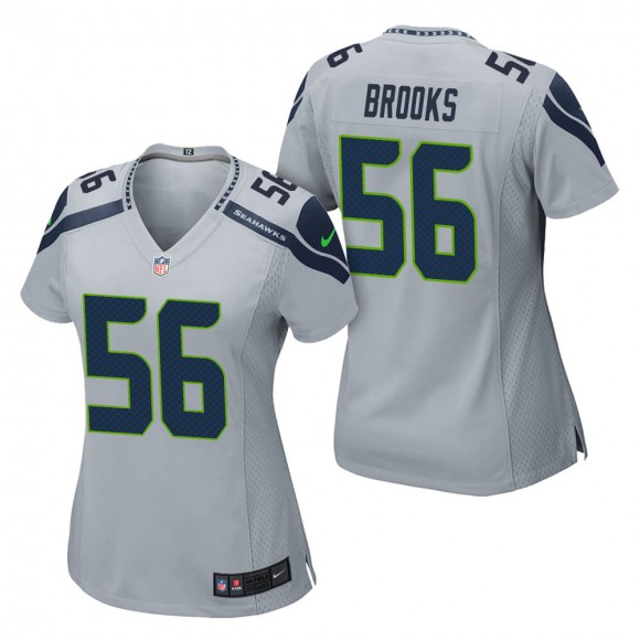 Women's Seattle Seahawks Jordyn Brooks Gray Game Jersey