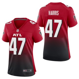 Women's Atlanta Falcons Josh Harris Red 2nd Alternate Game Jersey