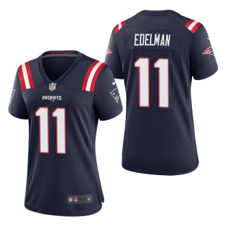 Women's New England Patriots Julian Edelman Navy Game Jersey