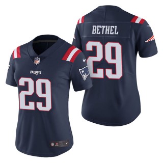Women's New England Patriots Justin Bethel Navy Color Rush Limited Jersey