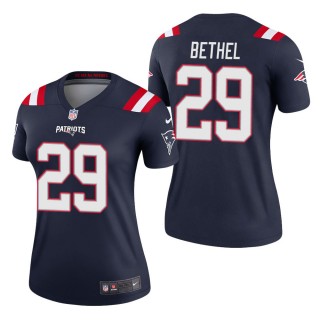 Women's New England Patriots Justin Bethel Navy Legend Jersey