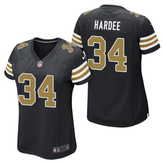 Women's New Orleans Saints Justin Hardee Black Alternate Game Jersey