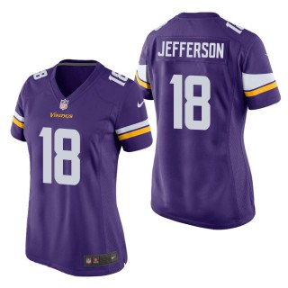 Women's Minnesota Vikings Justin Jefferson Purple Game Jersey