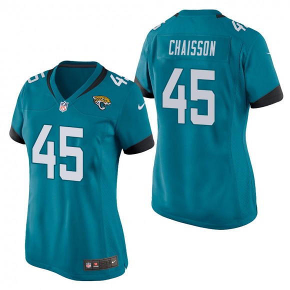 Women's Jacksonville Jaguars K'Lavon Chaisson Teal Game Jersey