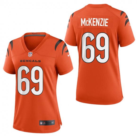 Women's Cincinnati Bengals Kahlil McKenzie Orange 2021 Game Jersey