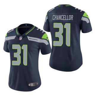 Women's Seattle Seahawks Kam Chancellor Navy Vapor Untouchable Limited Jersey