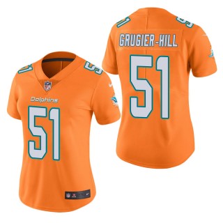 Women's Miami Dolphins Kamu Grugier-Hill Orange Color Rush Limited Jersey