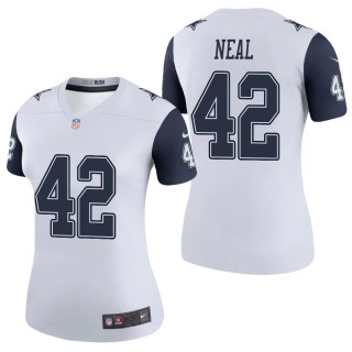 Women's Dallas Cowboys Keanu Neal White Color Rush Legend Jersey