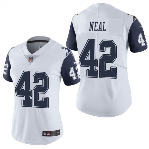 Women's Dallas Cowboys Keanu Neal White Color Rush Limited Jersey