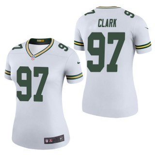 Women's Green Bay Packers Kenny Clark White Color Rush Legend Jersey