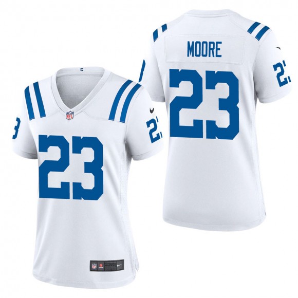 Women's Indianapolis Colts Kenny Moore White Game Jersey