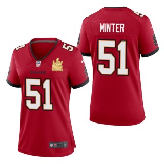 Women's Tampa Bay Buccaneers Kevin Minter Red Super Bowl LV Champions Jersey