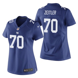 Women's New York Giants Kevin Zeitler Royal Game Jersey