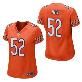 Women's Chicago Bears Khalil Mack Orange Alternate Game Jersey