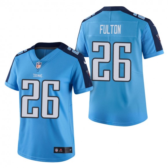 Women's Tennessee Titans Kristian Fulton Light Blue Vapor Untouchable Limited Jersey