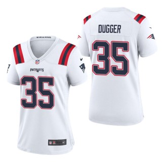 Women's New England Patriots Kyle Dugger White Game Jersey