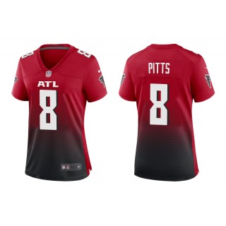 Women's Atlanta Falcons Kyle Pitts Red Alternate Game Jersey