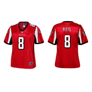 Women's Atlanta Falcons Kyle Pitts Red Pro Line Jersey