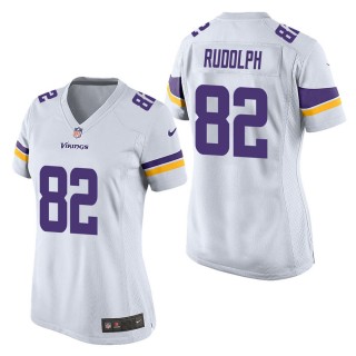 Women's Minnesota Vikings Kyle Rudolph White Game Jersey