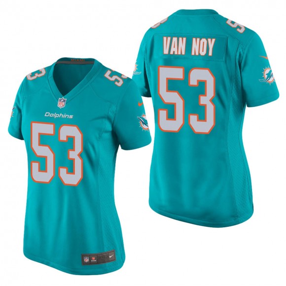 Women's Miami Dolphins Kyle Van Noy Aqua Game Jersey