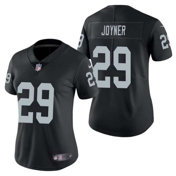 Women's Las Vegas Raiders Lamarcus Joyner Black Vapor Untouchable Limited Jersey