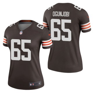 Women's Cleveland Browns Larry Ogunjobi Brown Legend Jersey