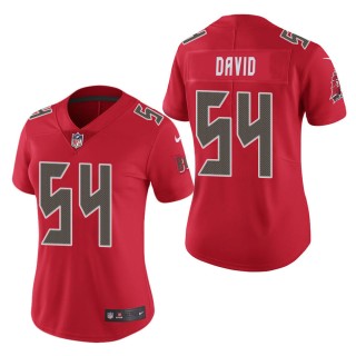 Women's Tampa Bay Buccaneers Lavonte David Red Color Rush Limited Jersey