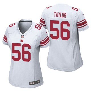 Women's New York Giants Lawrence Taylor White Game Jersey