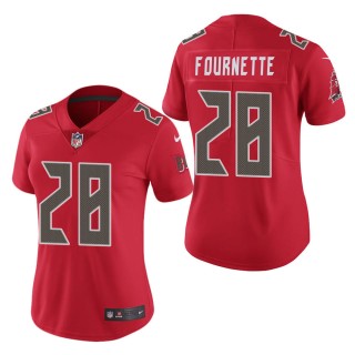 Women's Tampa Bay Buccaneers Leonard Fournette Red Color Rush Limited Jersey