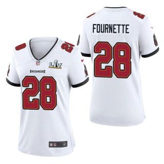 Women's Tampa Bay Buccaneers Leonard Fournette White Super Bowl LV Jersey